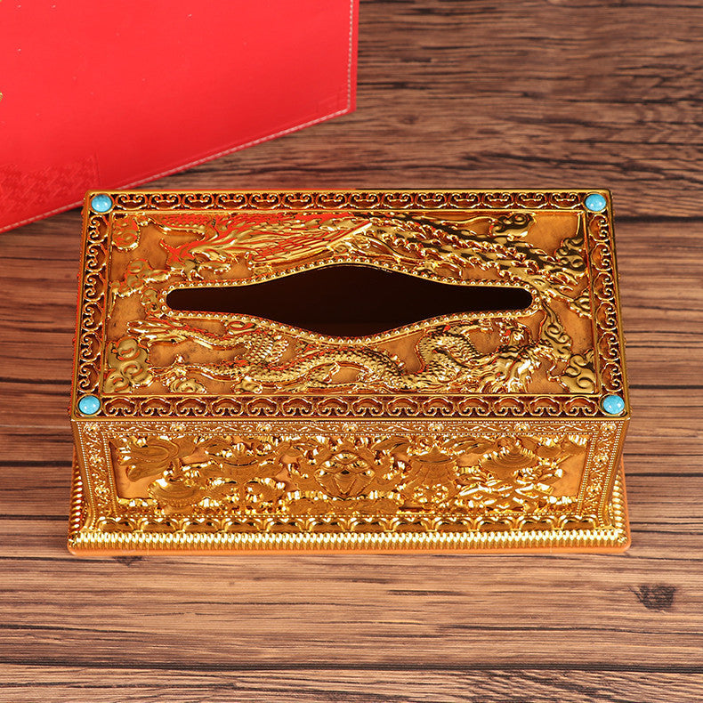 Manufacturer's Special Price Tibetan Tantric Buddhism Eight Auspicious Tissue Box Living Room Dining Room Car Small Tissue Box