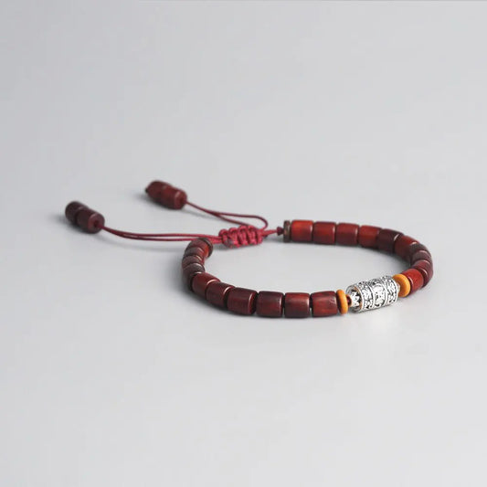Handmade Tibetan Prayer Wheel Bead Bracelet